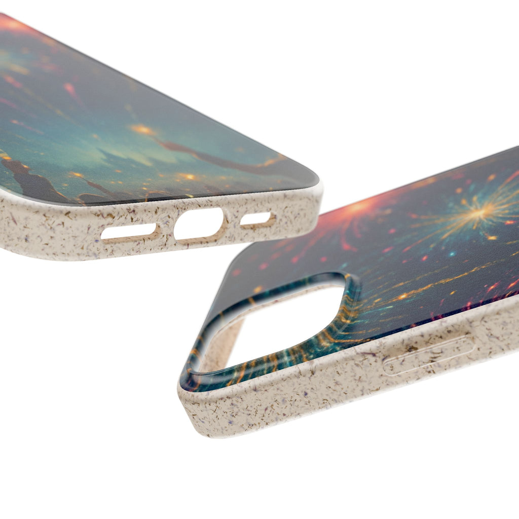 Biodegradable Phone Case — Festive Fireworks Celebration Design For Supported Phones