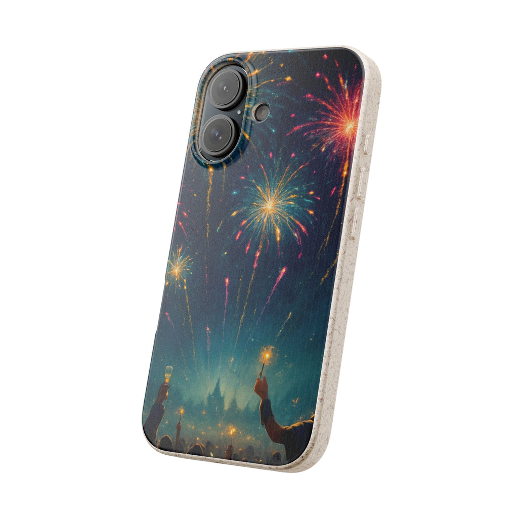 Biodegradable Phone Case — Festive Fireworks Celebration Design For Supported Phones