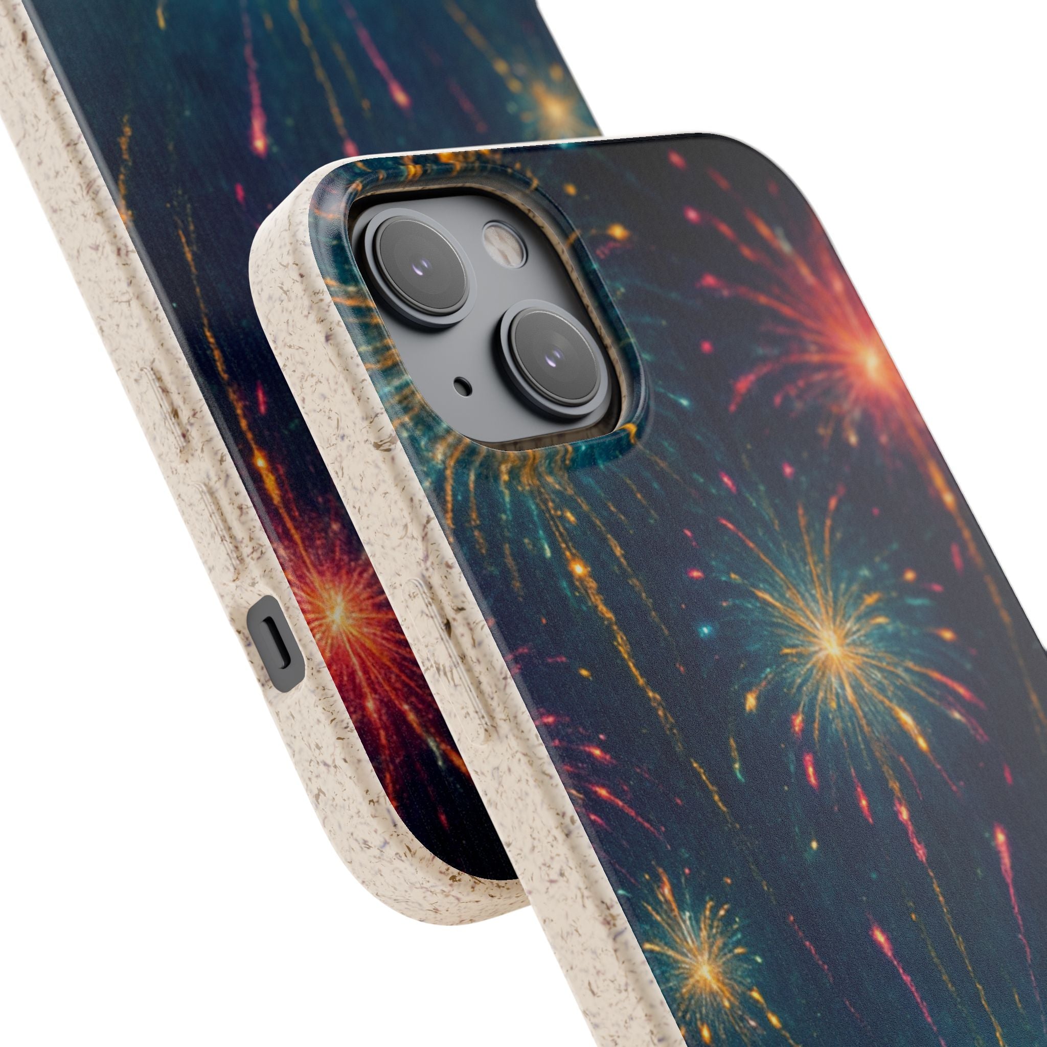 Biodegradable Phone Case — Festive Fireworks Celebration Design For Supported Phones