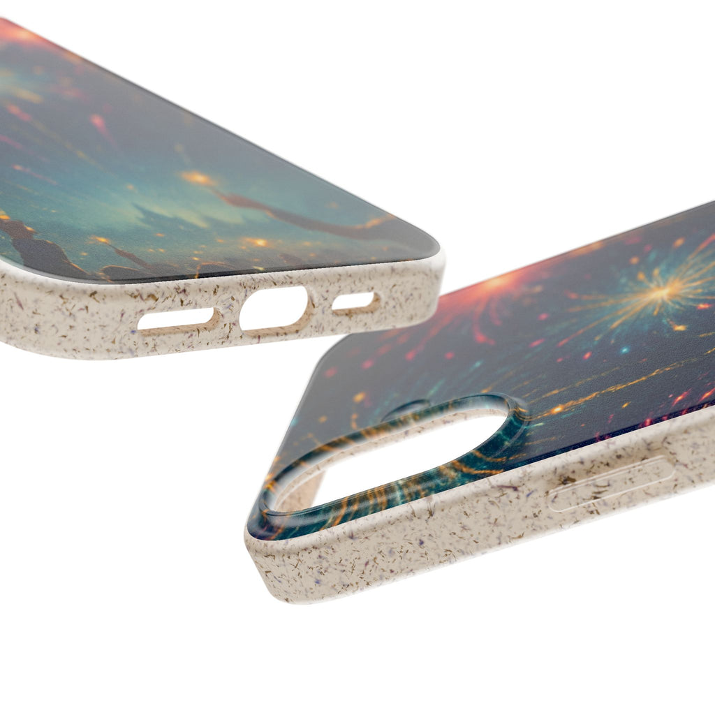 Biodegradable Phone Case — Festive Fireworks Celebration Design For Supported Phones