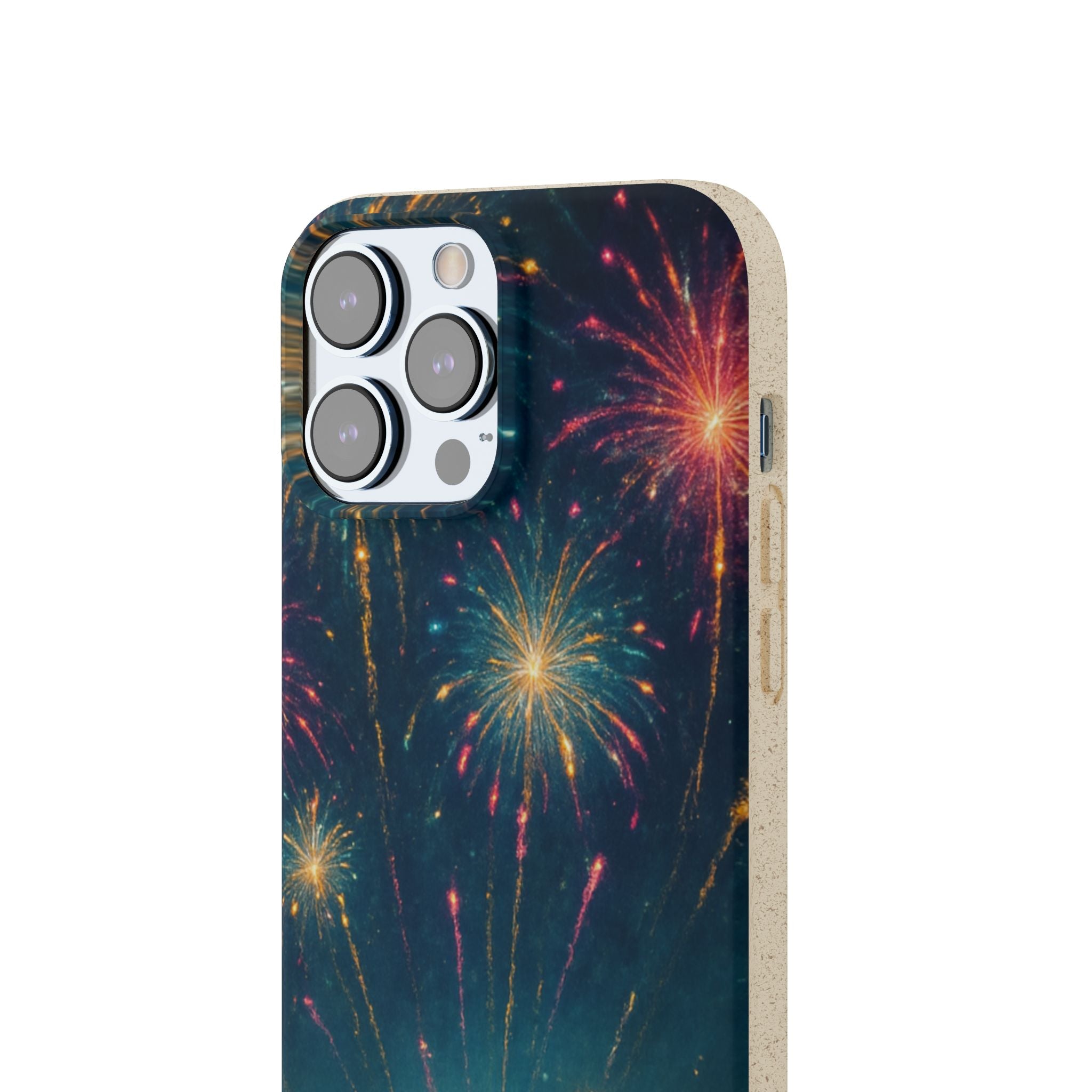 Biodegradable Phone Case — Festive Fireworks Celebration Design For Supported Phones