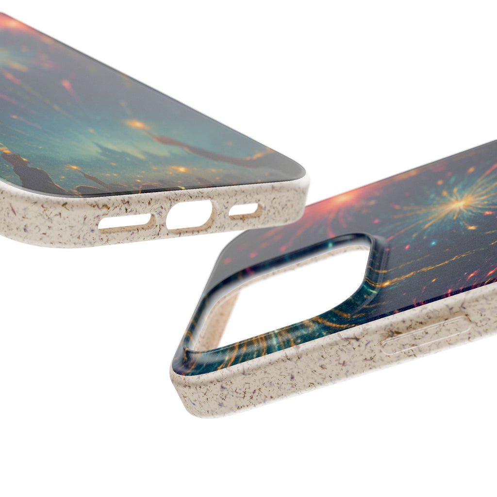 Biodegradable Phone Case — Festive Fireworks Celebration Design For Supported Phones