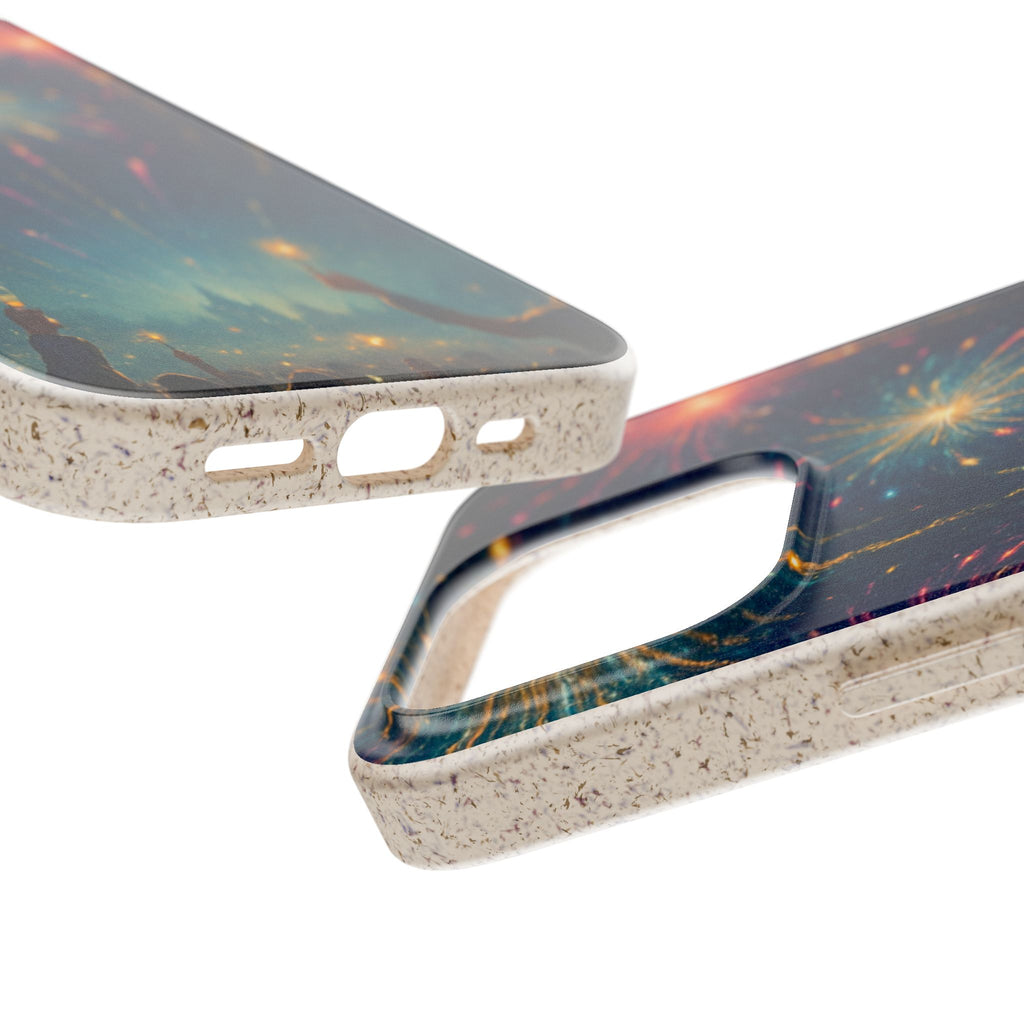 Biodegradable Phone Case — Festive Fireworks Celebration Design For Supported Phones