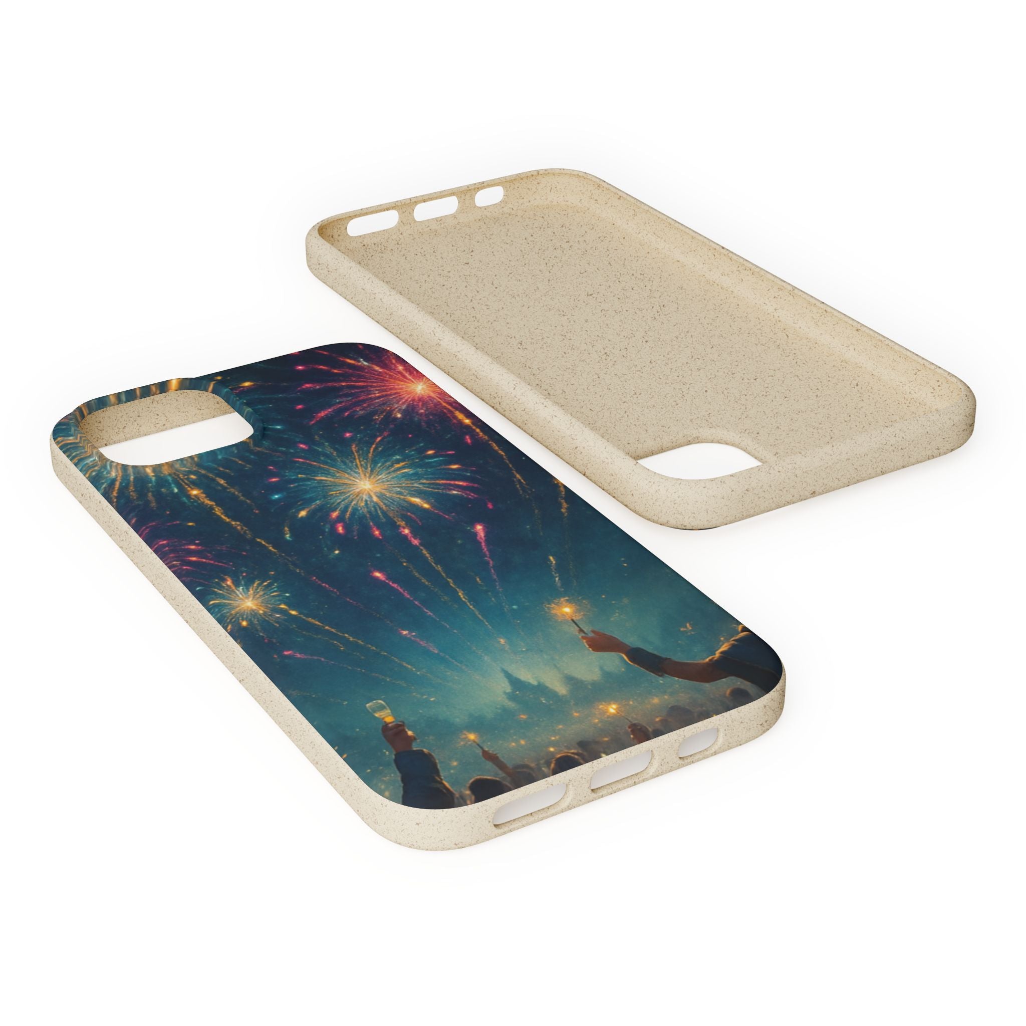 Biodegradable Phone Case — Festive Fireworks Celebration Design For Supported Phones