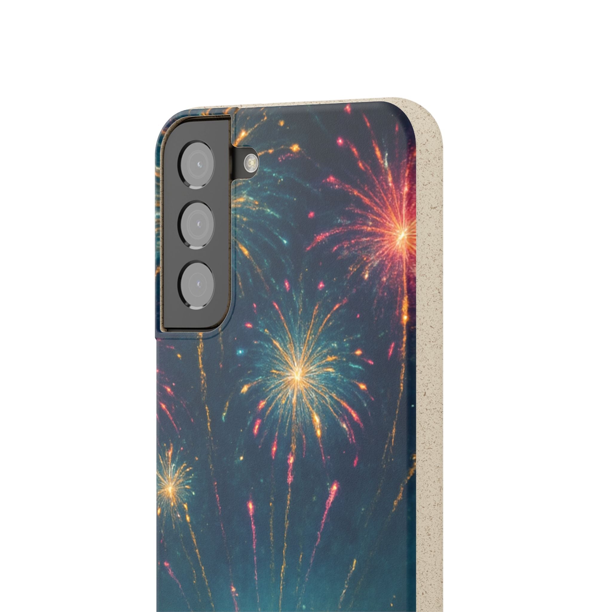 Biodegradable Phone Case — Festive Fireworks Celebration Design For Supported Phones
