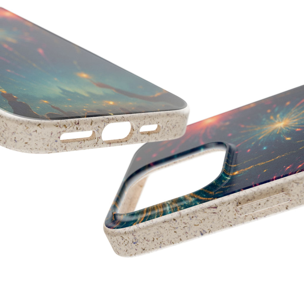 Biodegradable Phone Case — Festive Fireworks Celebration Design For Supported Phones