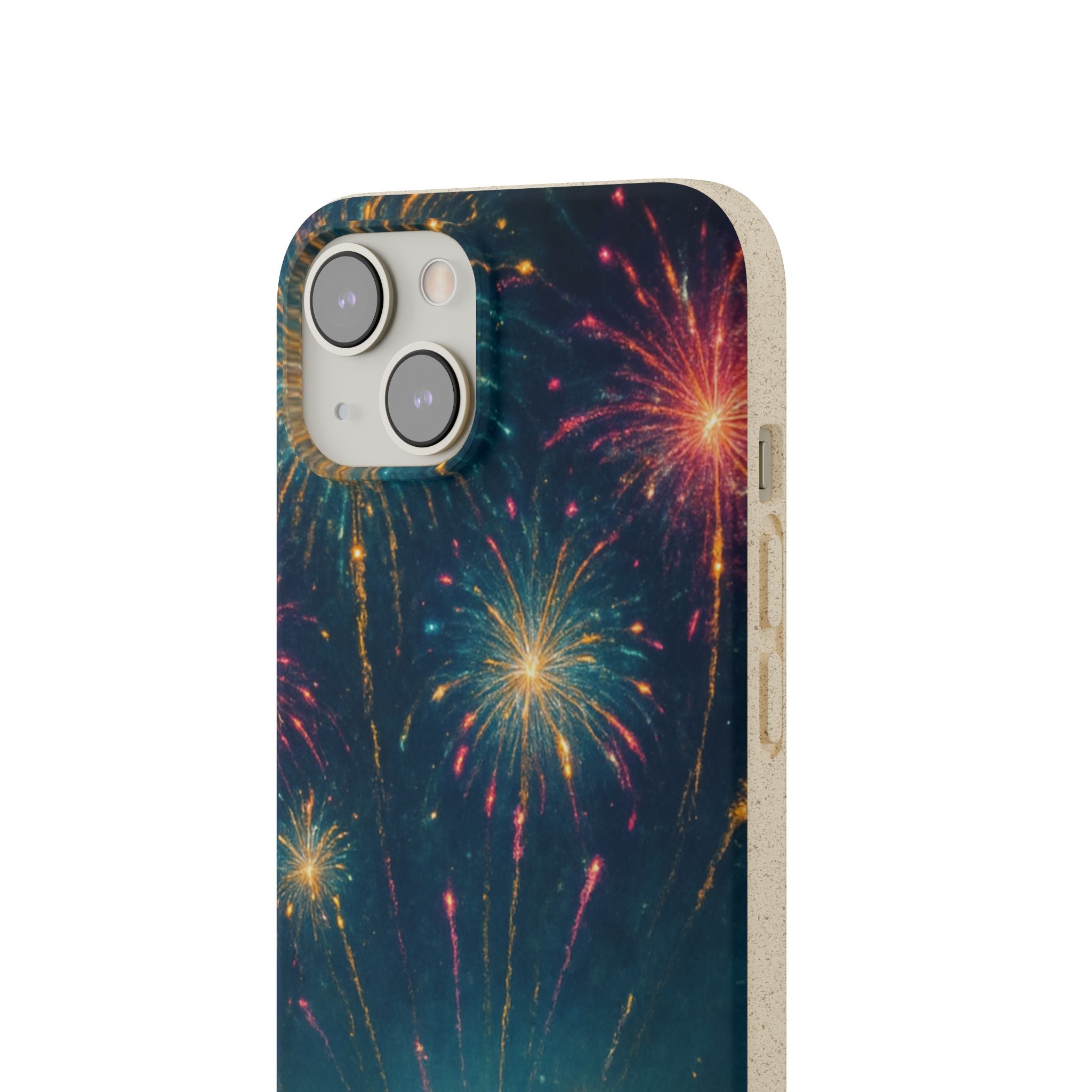 Biodegradable Phone Case — Festive Fireworks Celebration Design For Supported Phones