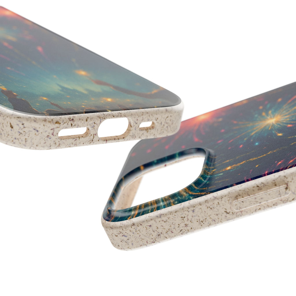 Biodegradable Phone Case — Festive Fireworks Celebration Design For Supported Phones