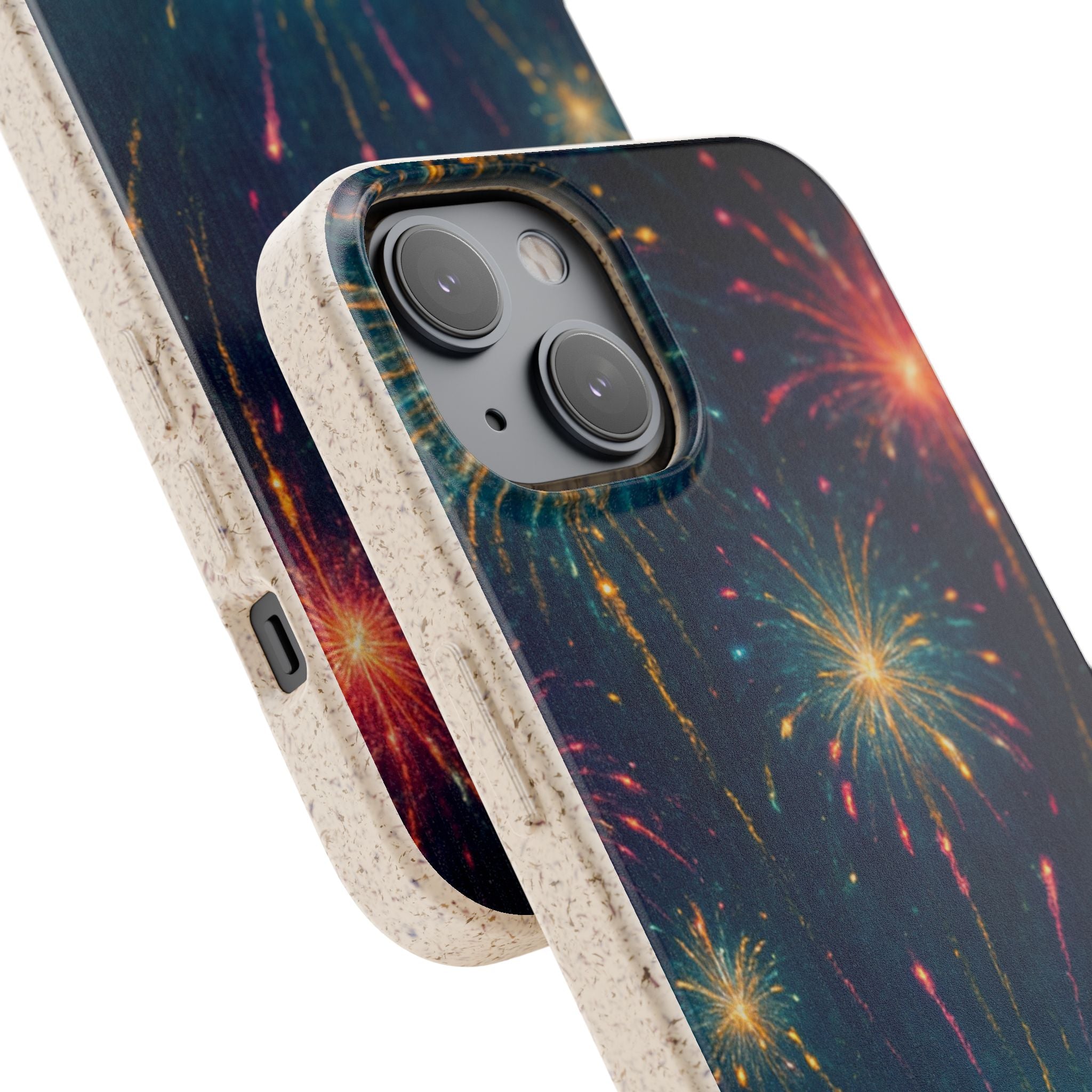 Biodegradable Phone Case — Festive Fireworks Celebration Design For Supported Phones