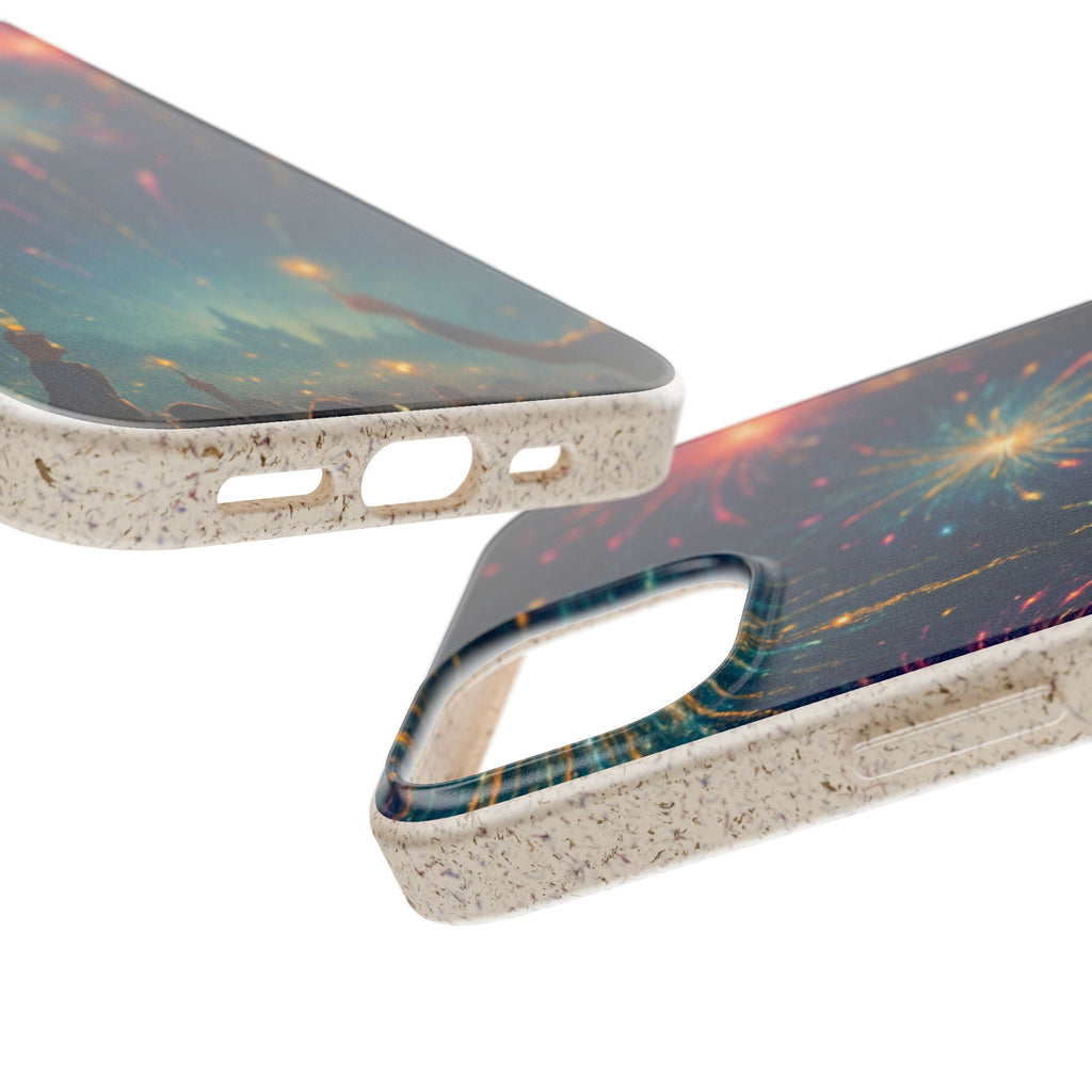 Biodegradable Phone Case — Festive Fireworks Celebration Design For Supported Phones