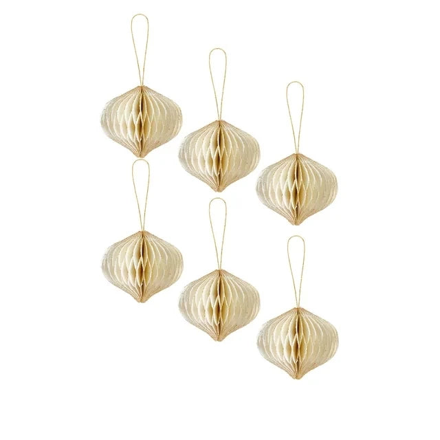 6Pcs Honeycomb Ball Decoration New Home Decoration Pendant Wedding Decoration Mini Pendant Christmas Tree Decoration Ball